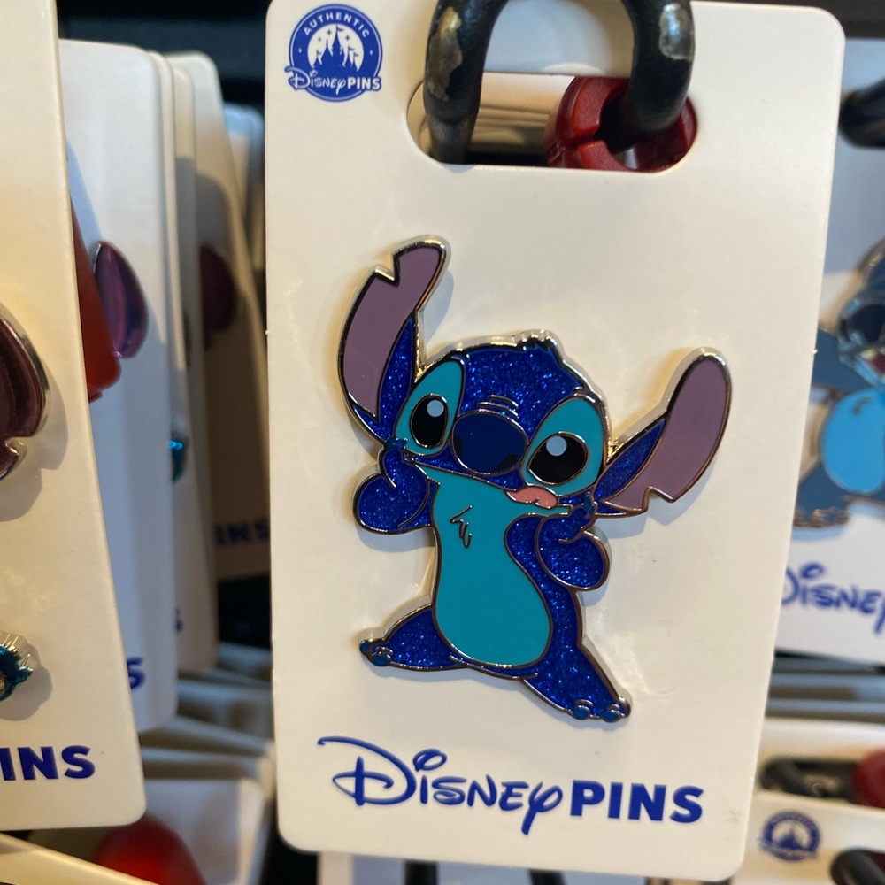Disney Stitch Glitter Enamel Pin